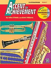 Accent on Achievement, Book 2 Alto Sax band method book cover Thumbnail